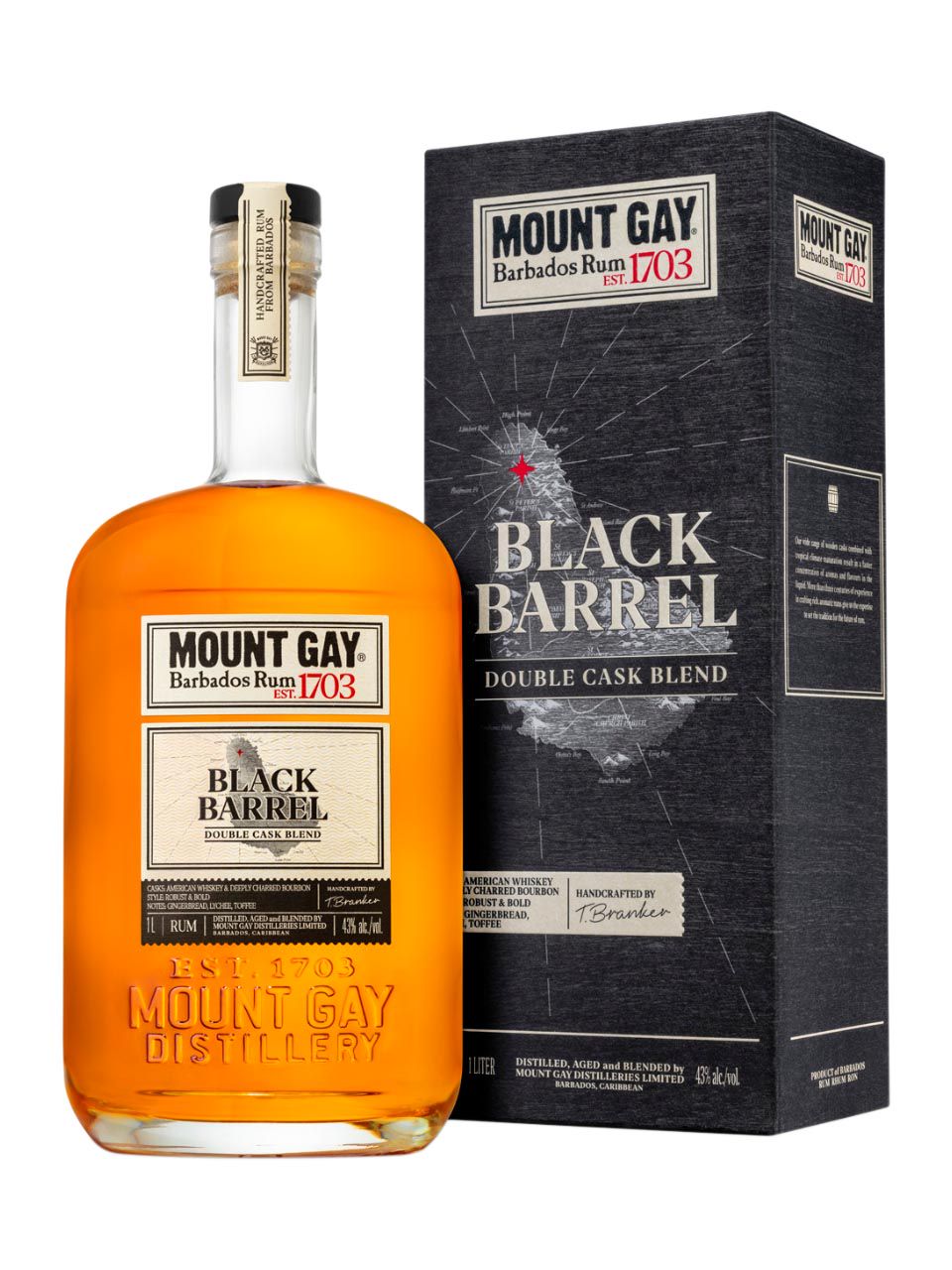 Mount Gay Black Barrel Rum 43 1L Gift Pack Frankfurt Airport Online Shopping