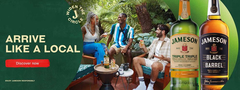Arrive like a local - discover Jameson Whisky