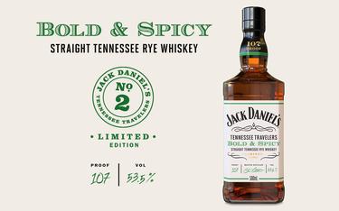 Jack Daniel's Bold & Spicy straight tennessee rye whiskey