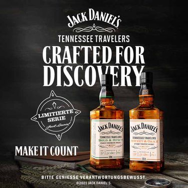 Reach a little higher - sip a little bolder - Jack Daniels Single Barrel