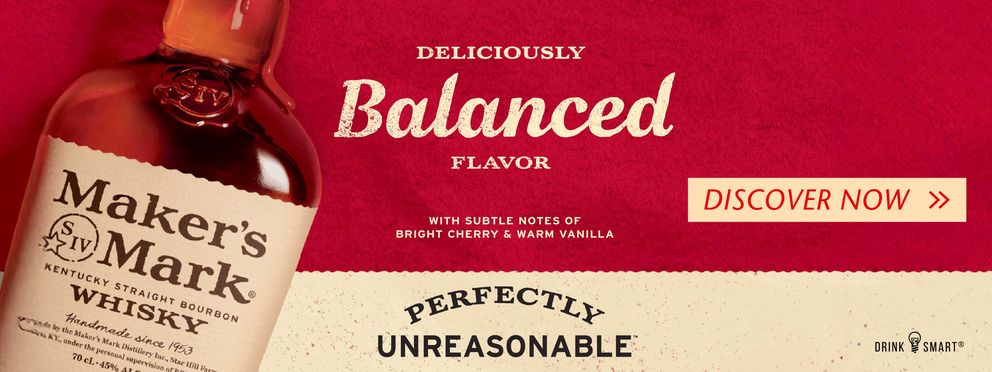 Maker's Mark Kentucky Straight Bourbon Whisky - deliciously balanced flavor