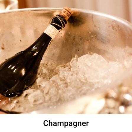 Champagnerflasche in Champagnerkühler
