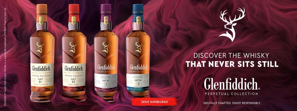 Discover the Whisky that never sits still - Glenfiddich perpetual collection