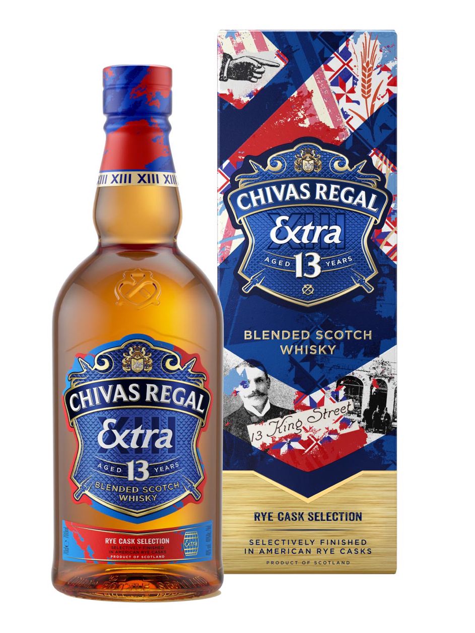 Chivas Regal American Rye Cask Blended Scotch Whisky 13y 40 1L Gift 