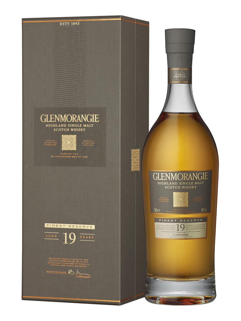 Glenmorangie 19y Highland Single Malt Scotch Whisky 43% 0.7L gift