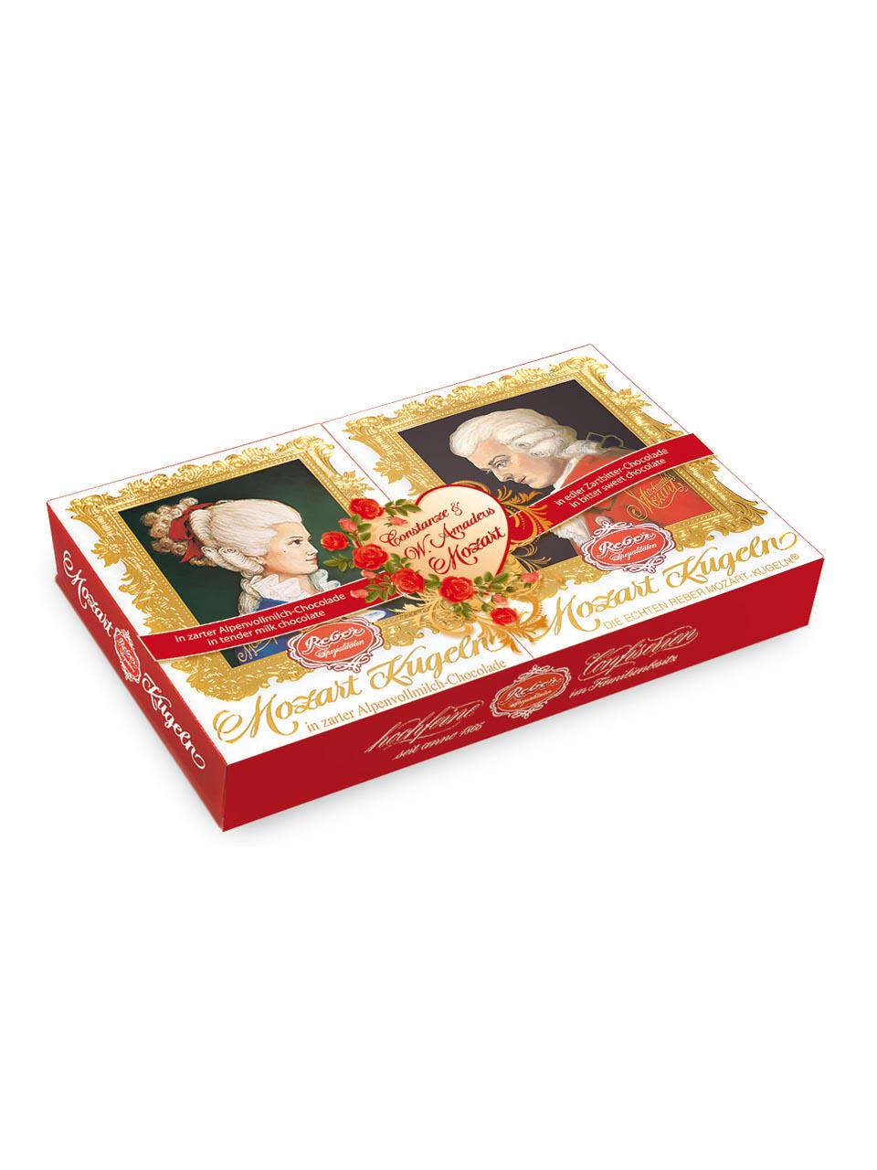 Reber Mozart Kugel in Wolfgang Amadeus Mozart Small Portrait Box 6 pc. 4.2  oz. - The Taste of Germany