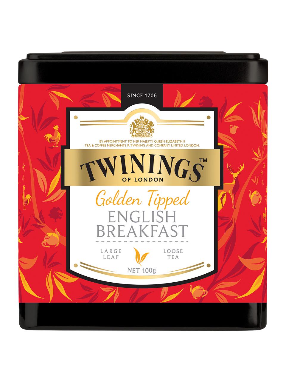 Twinings Golden Tipped English Breakfast 100g Tin Frankfurt Airport