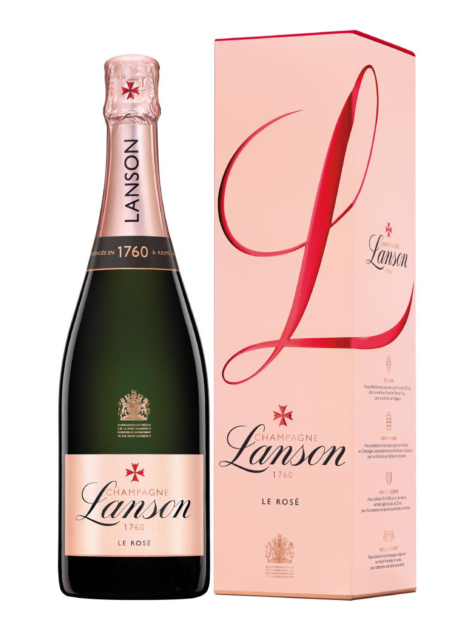 Lanson, Rosé Label, brut, rosé (gift box) 0.75L | Frankfurt Airport Online  Shopping