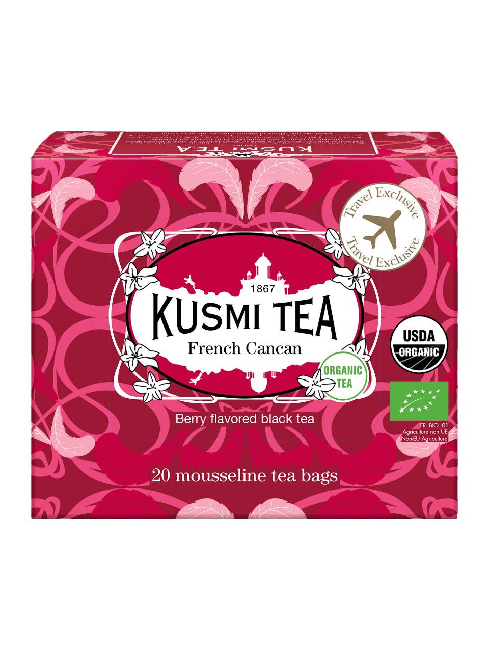 Kusmi Tea Organic French Cancan 20 Tea Bags 40g Organic