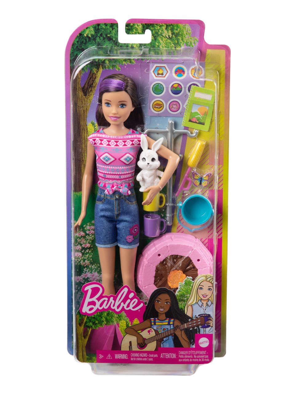 Barbie camping fun doll & online stacie doll with camping accessories set