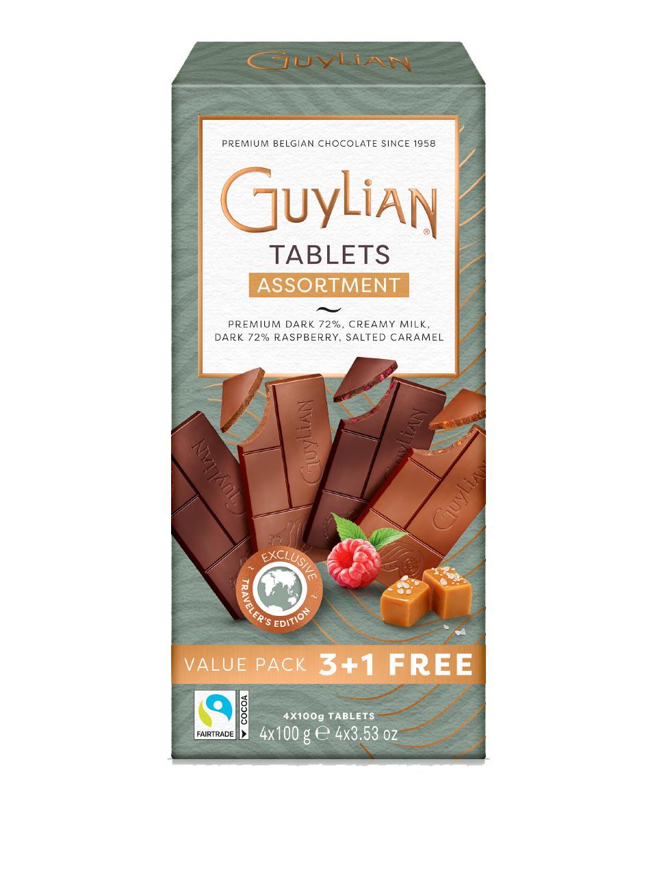 Guylian Chocolade Tablet Multipack 3+1 400g