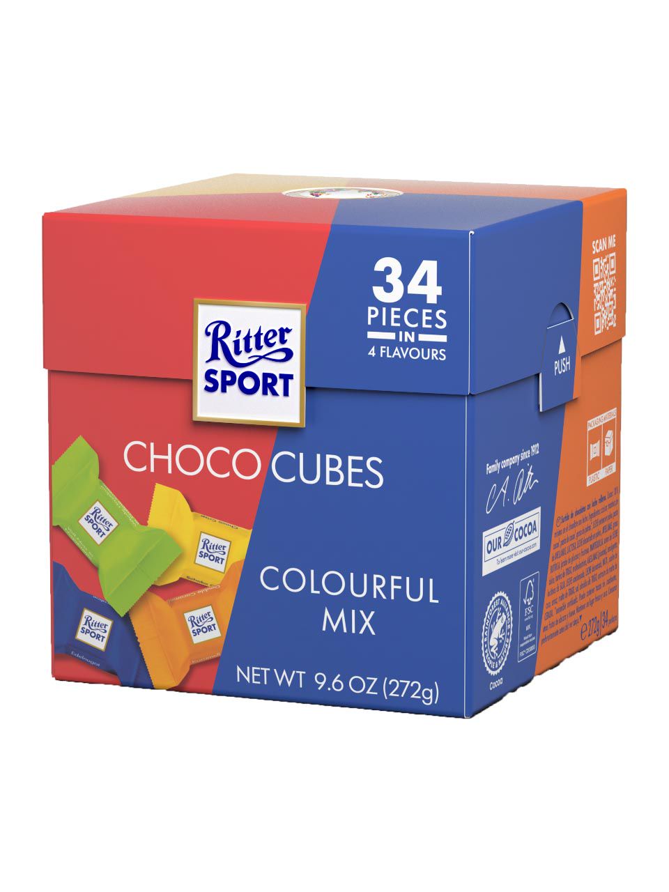 Ritter Sport Choco Cubes Box 272g Frankfurt Airport Online Shopping