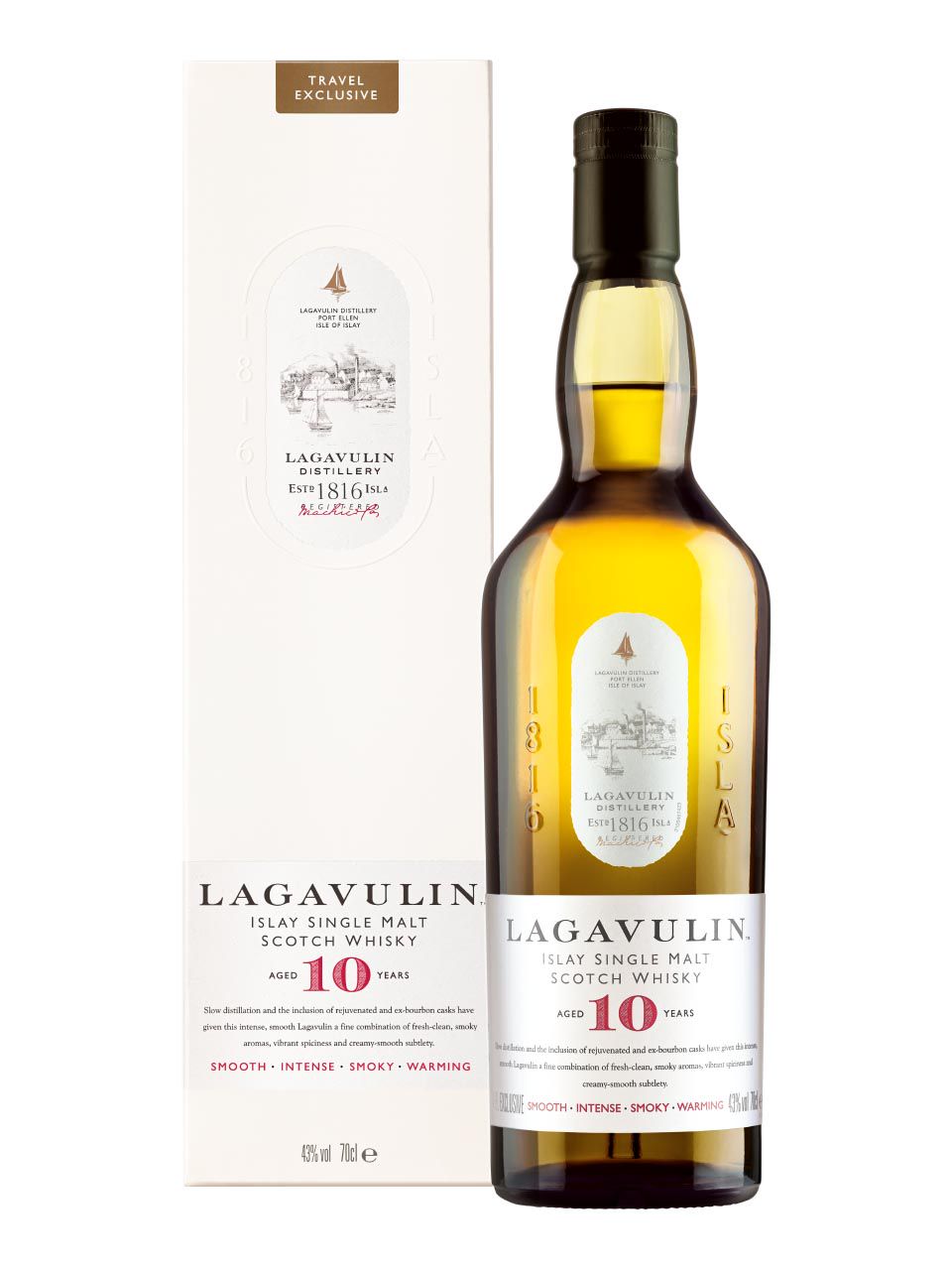 Lagavulin 10 Years Scotch Malt Whisky 0.7L (43% Vol.) - Lagavulin - Whisky