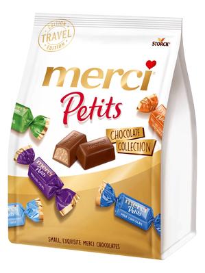 tablettes de chocolat merci avec inscription party time - merci Finest  Selection - 250g