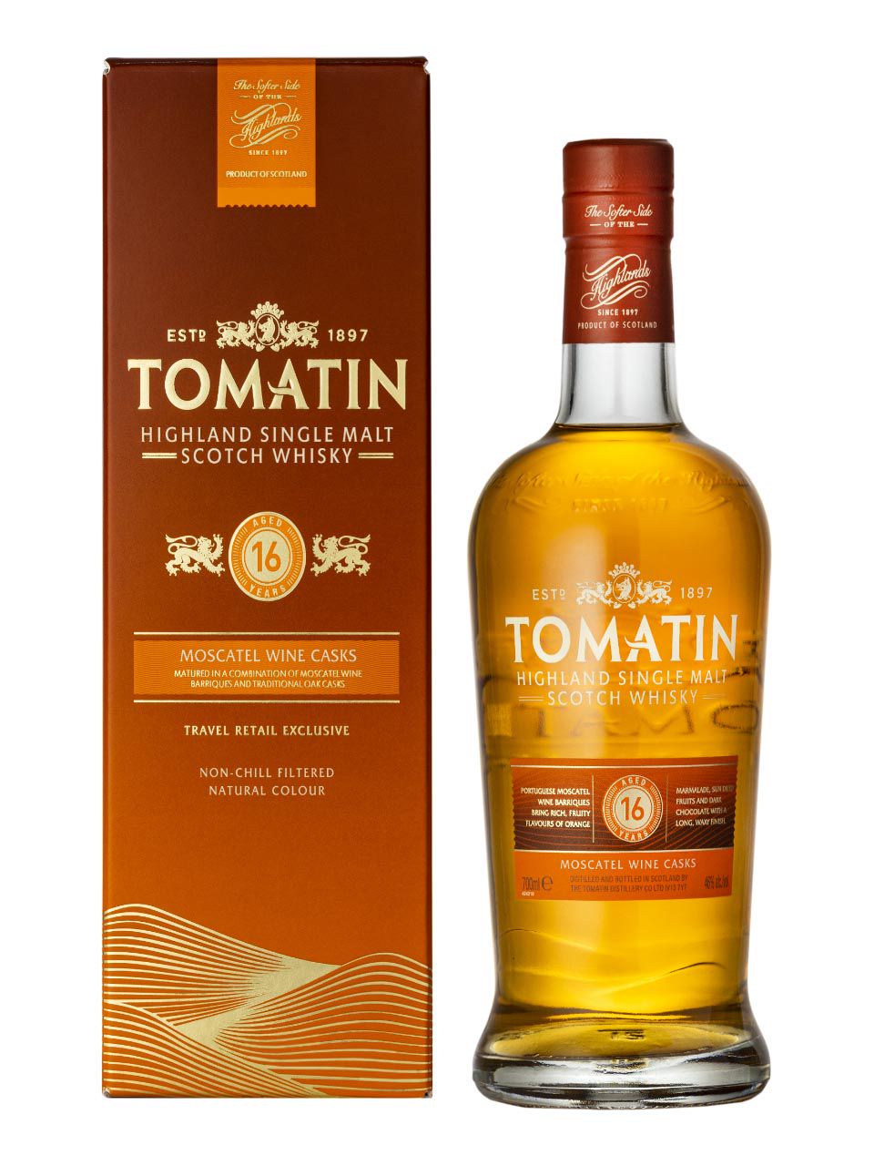 Tomatin Highland Single Malt Scotch Whisky 16y 46% 0.7L gift pack ...
