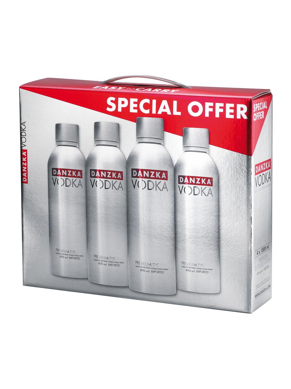 Danzka Vodka Pack 40% 4x1L | Frankfurt Airport Online Shopping
