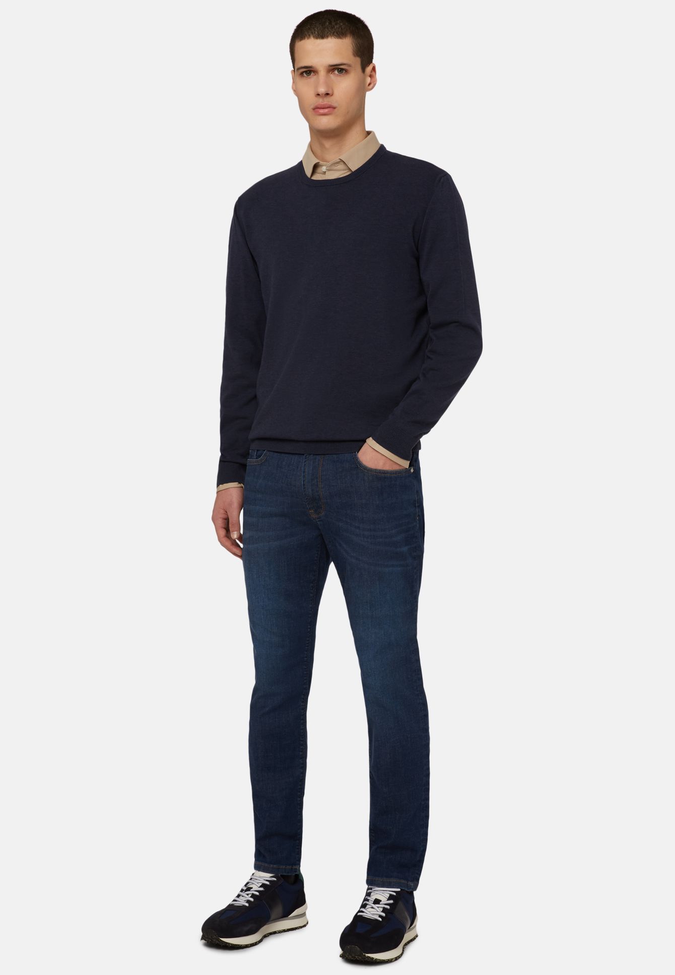 Dark Blue Stretch Denim Jeans Frankfurt Airport Online Shopping