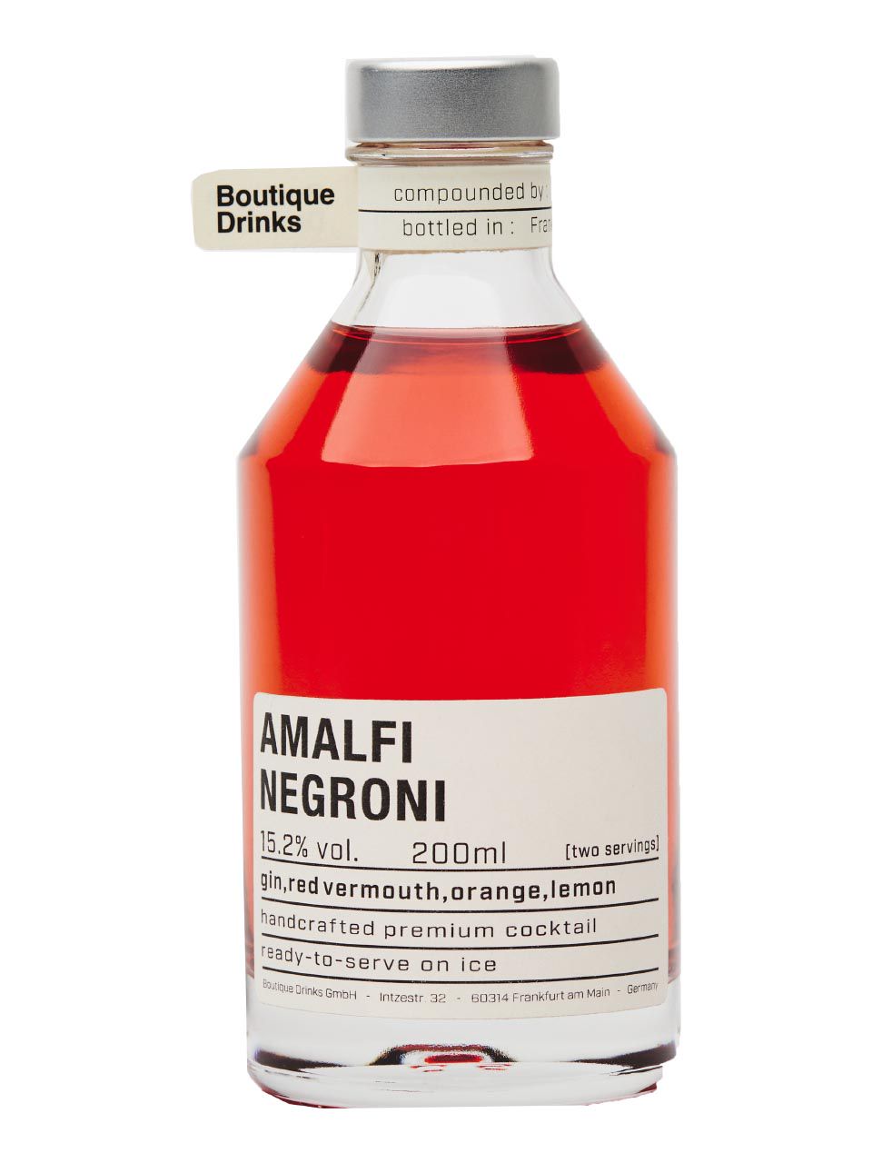 Boutique Drinks Amalfi Negroni 15.2% 0.2L | Frankfurt Airport Online ...