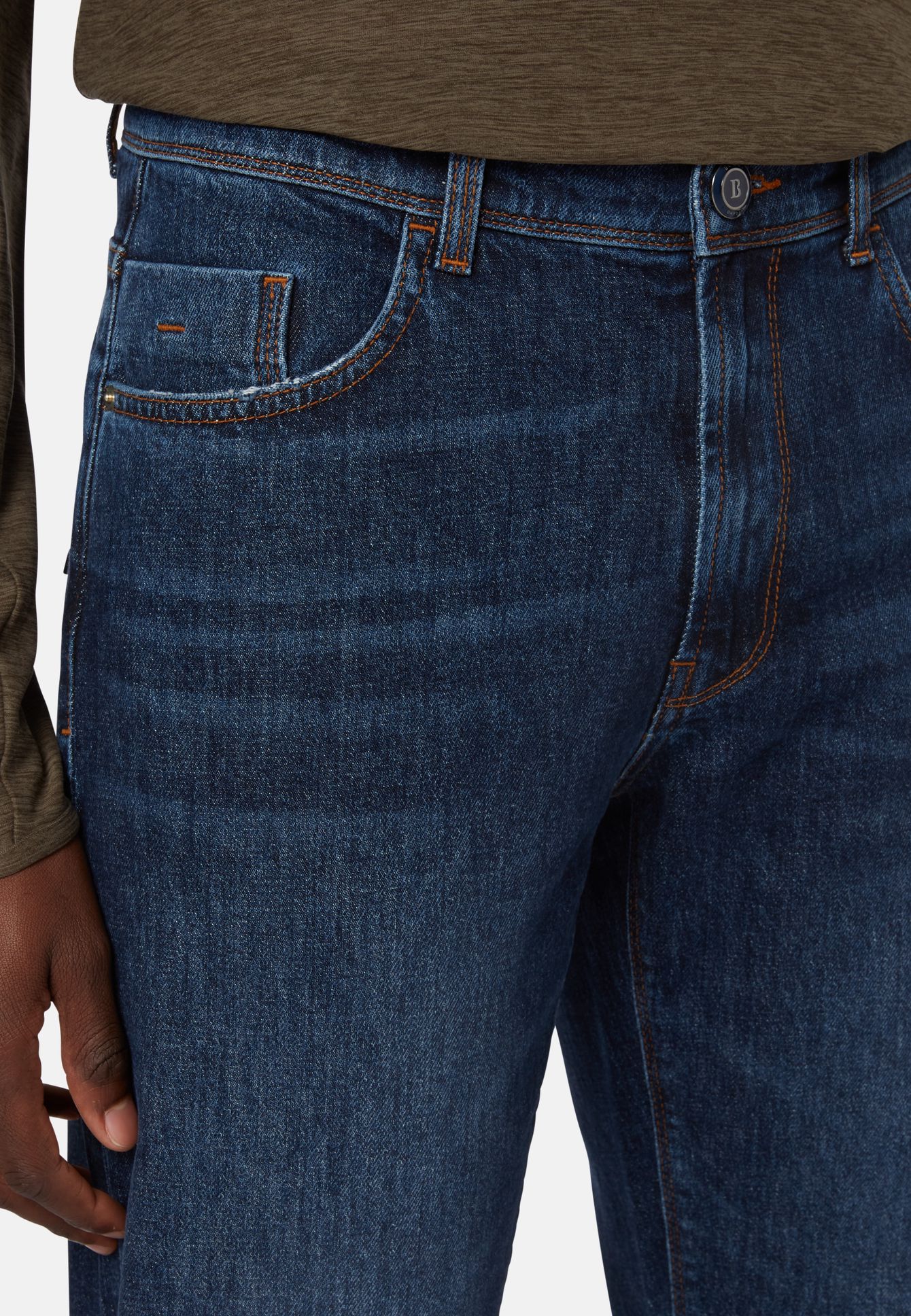 Dark Blue Stretch Denim Jeans Frankfurt Airport Online Shopping