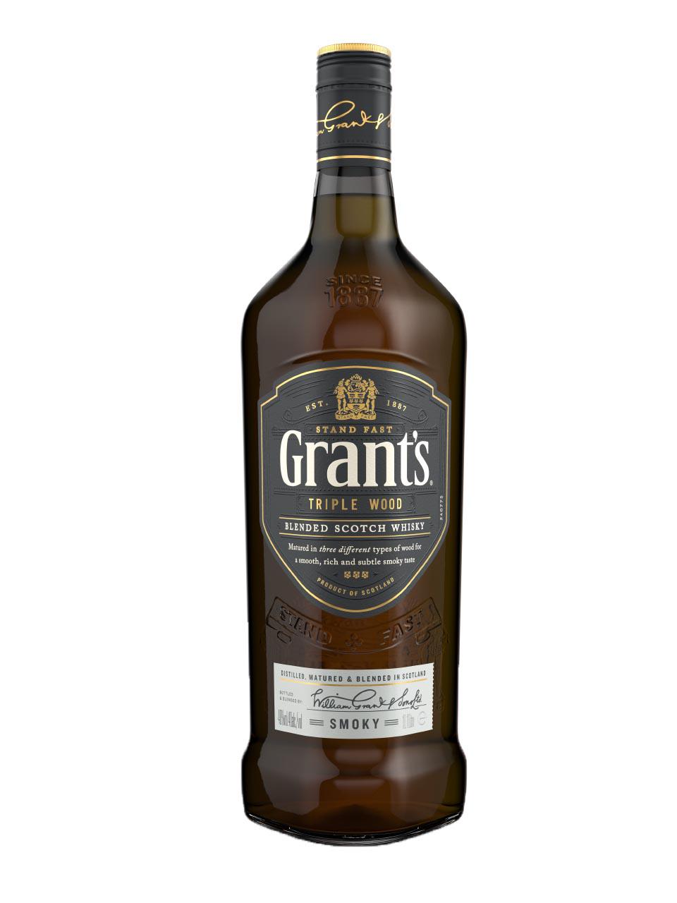 Grant\'s Triple Wood Smoky Blended Scotch Whisky 40% 1L | Frankfurt Airport  Online Shopping