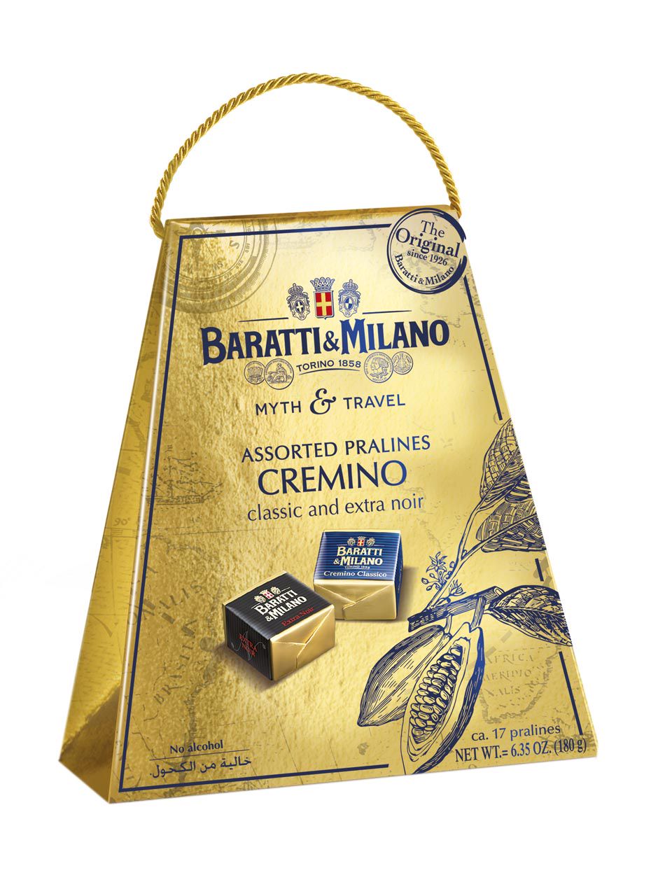 Baratti Milano 方形巧克力礼盒 180g 法兰克福机场网上购物