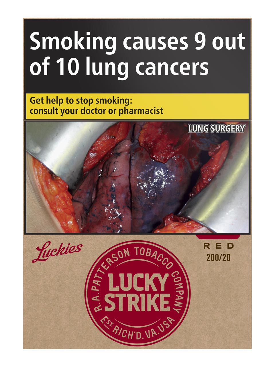 Lucky Strike Red Straight 200s Deutschland | Frankfurt Airport Online ...