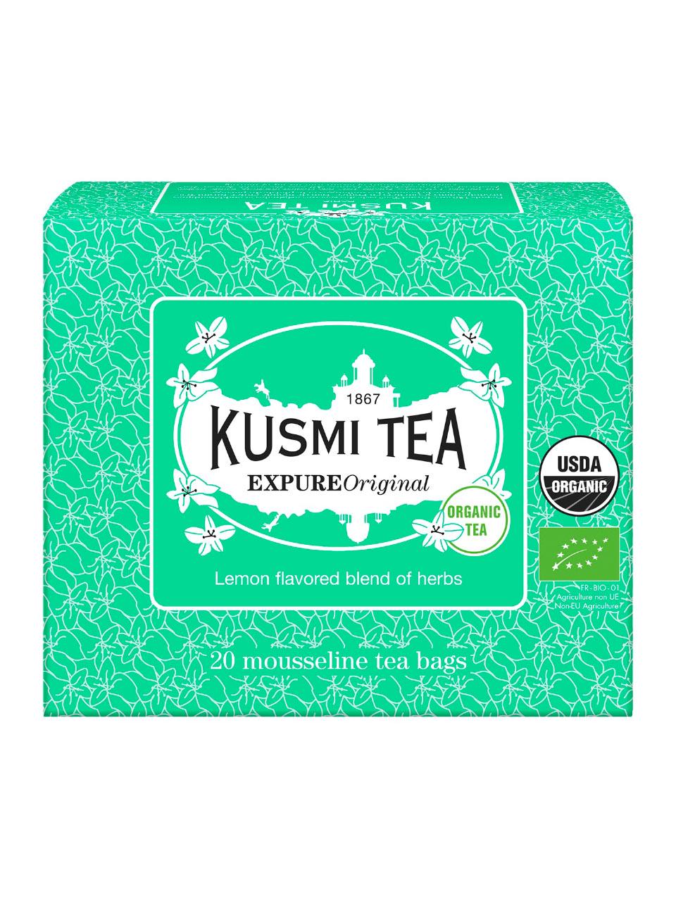 KUSMI TEA ORGANIC - Expure Original Box 20 Tea Bags Organic