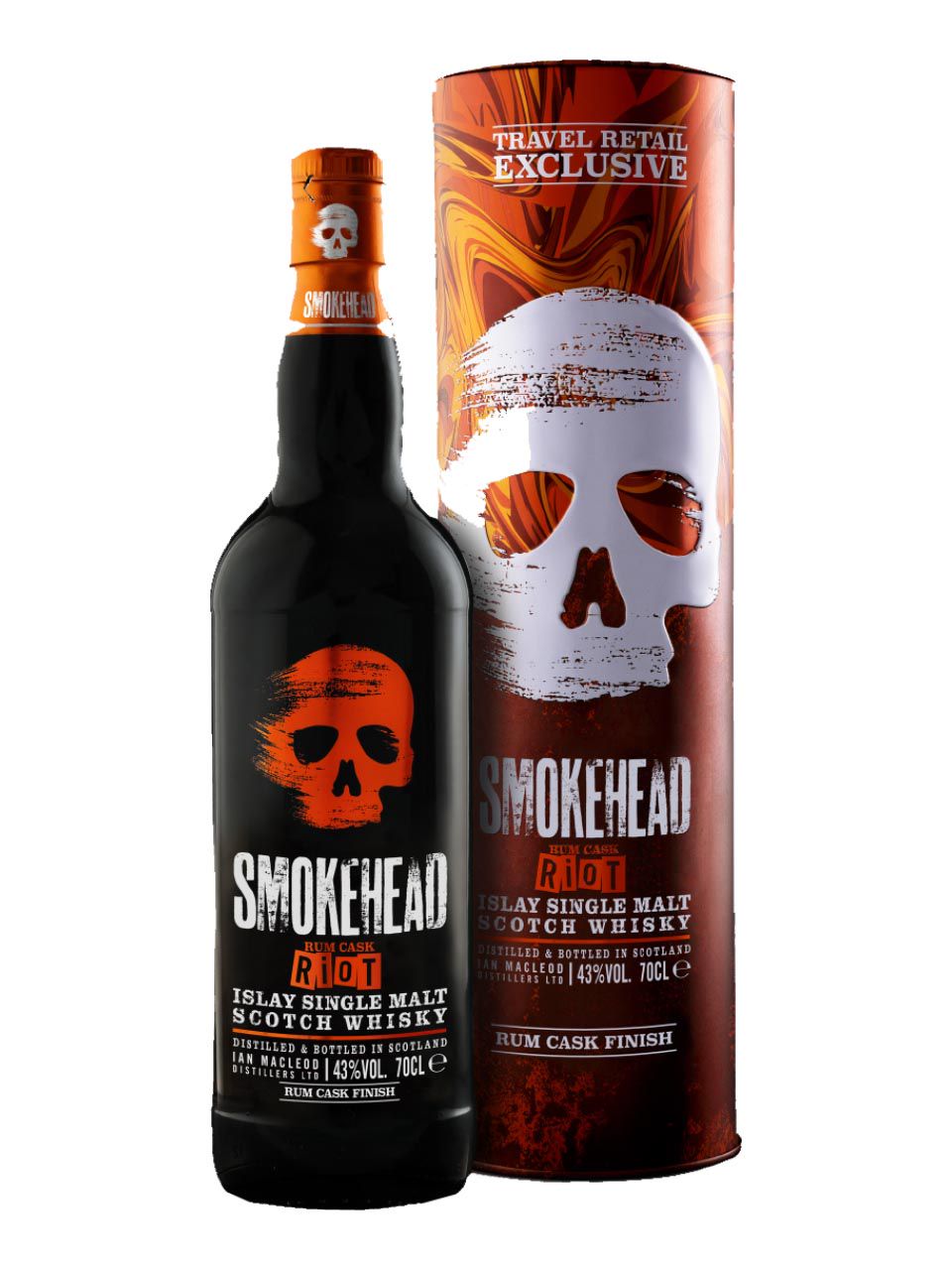 Smokehead Rum Riot Islay Single Malt Scotch Whisky 43% 0.7L Gift Pack ...