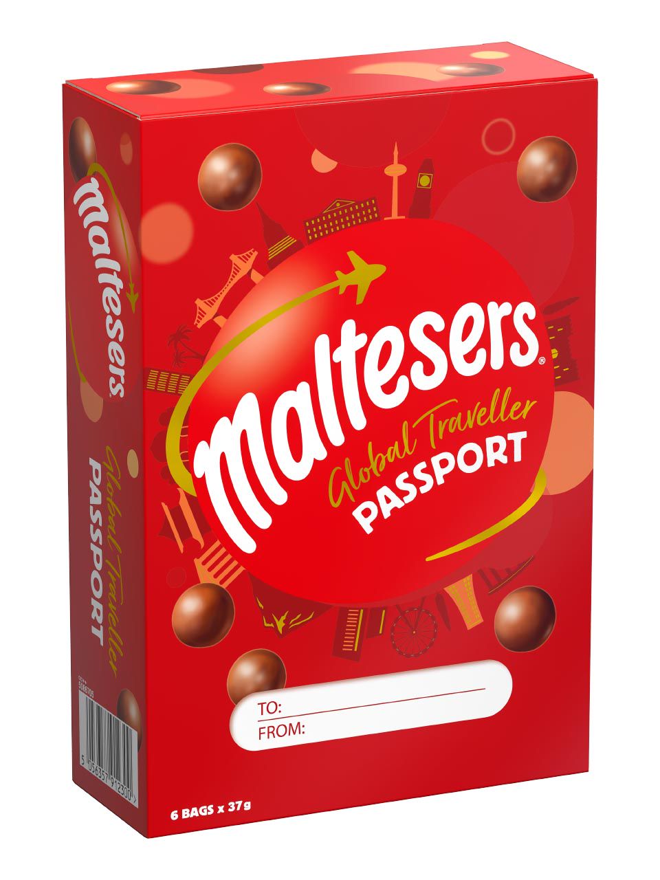 Maltesers milk chocolate with a honeycombed centre in a gift box 222g ...