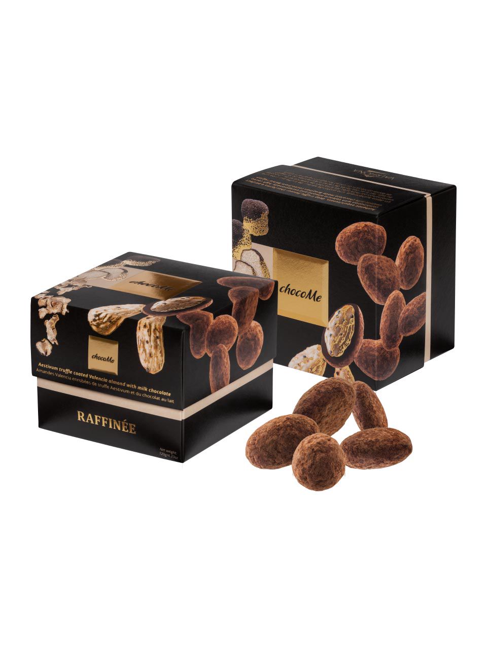 ChocoMe Raffinée Aestivum truffle coated Valencia almond