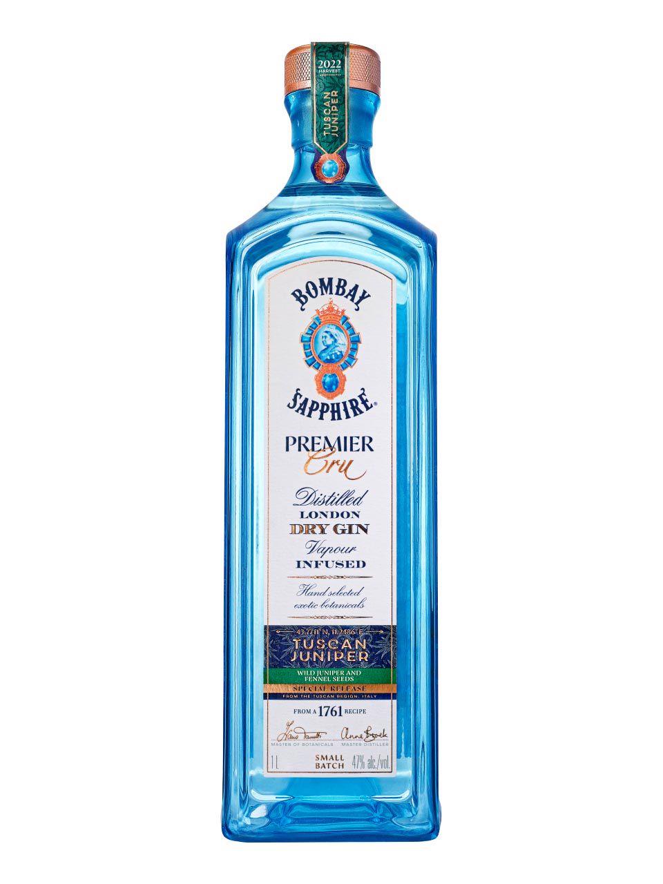 Bombay Sapphire Gin Premier Tuscan Juniper 47% 1L | Frankfurt