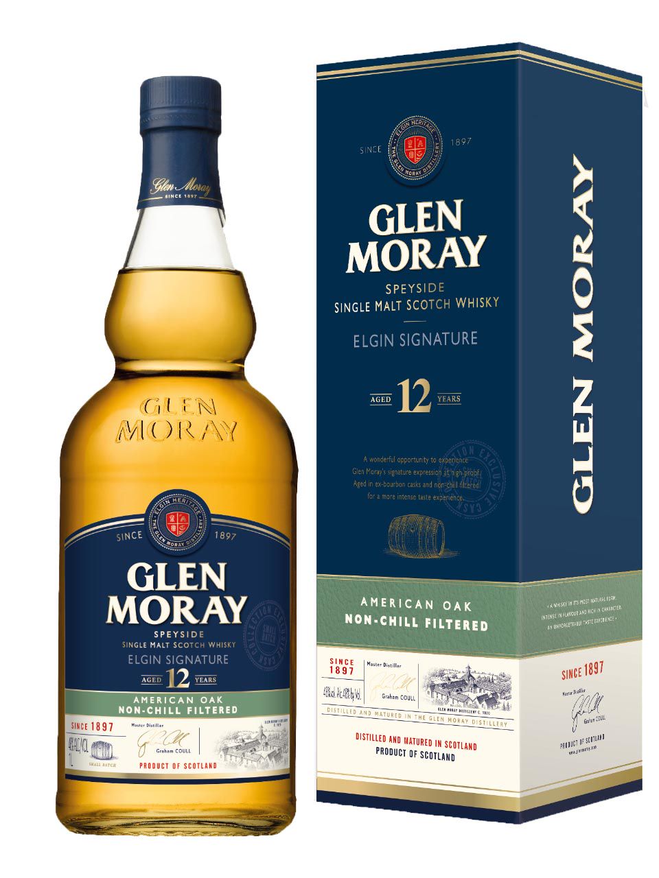 Glen Moray 12y Elgin Signature Speyside Single Malt Scotch