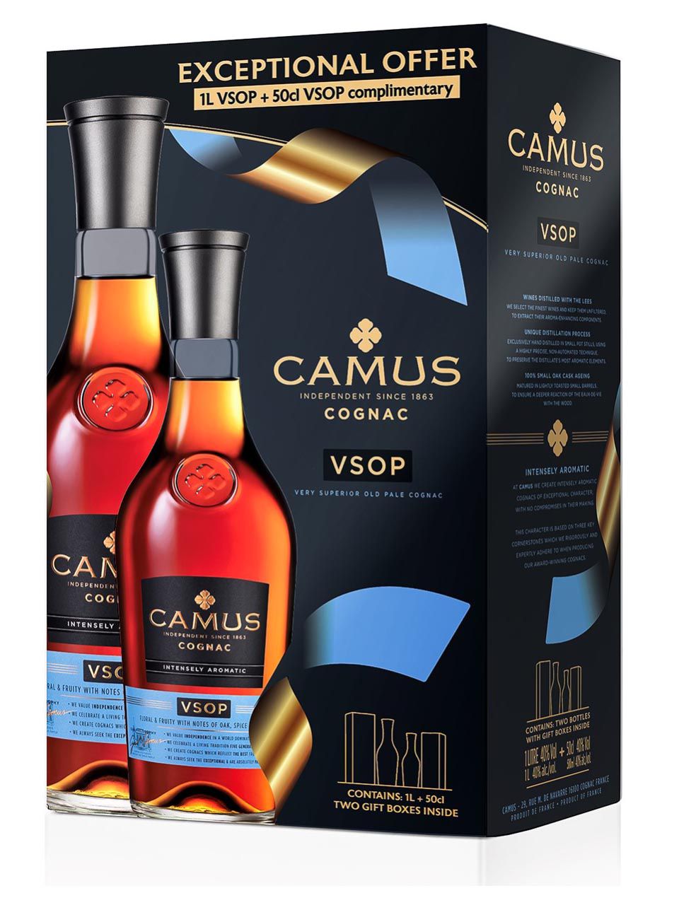 CAMUS VSOP PROMOPACK 干邑40 度1L + 50cl | 法兰克福机场网上购物