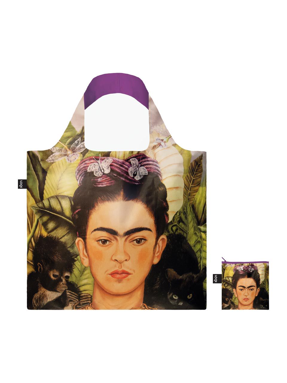 LoQi Frida Kahlo unisex shopper made of 100 recycled taffeta Frankfurt Airport Online Shopping