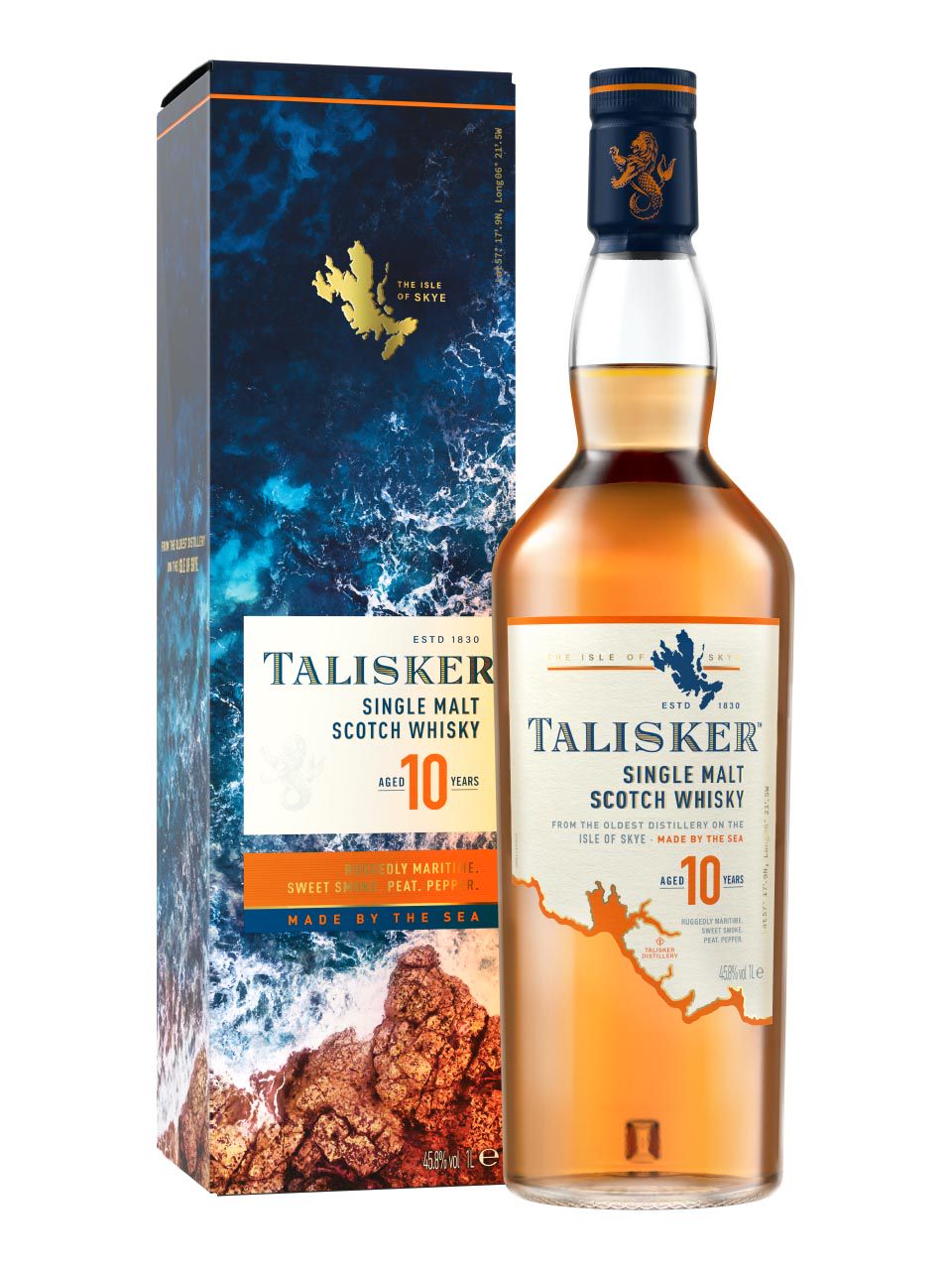 Talisker 10 Year Old Single Malt Scotch Whisky 1 L