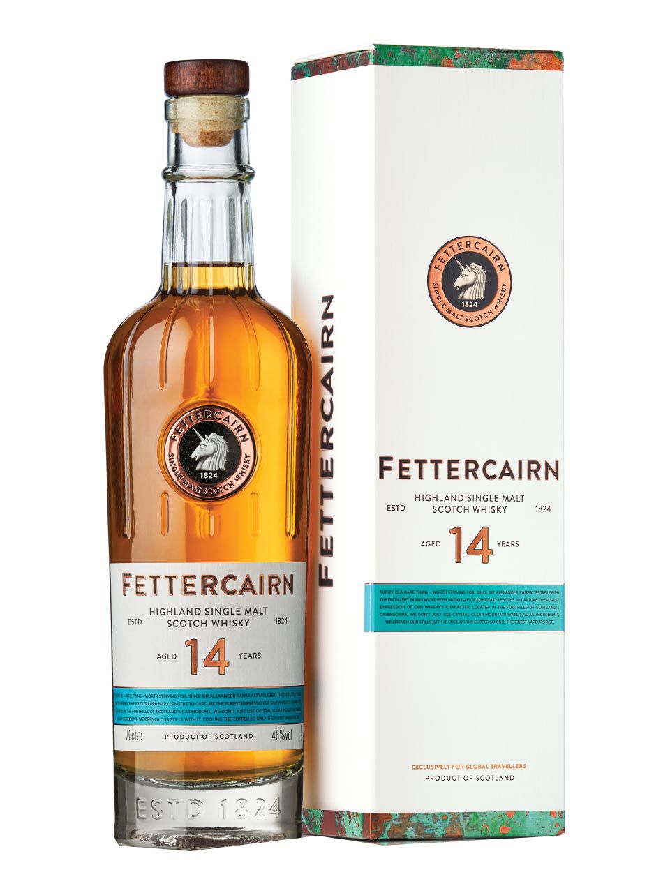 Fettercairn 14y Highland Single Malt Scotch Whisky 46% 0.7L gift 