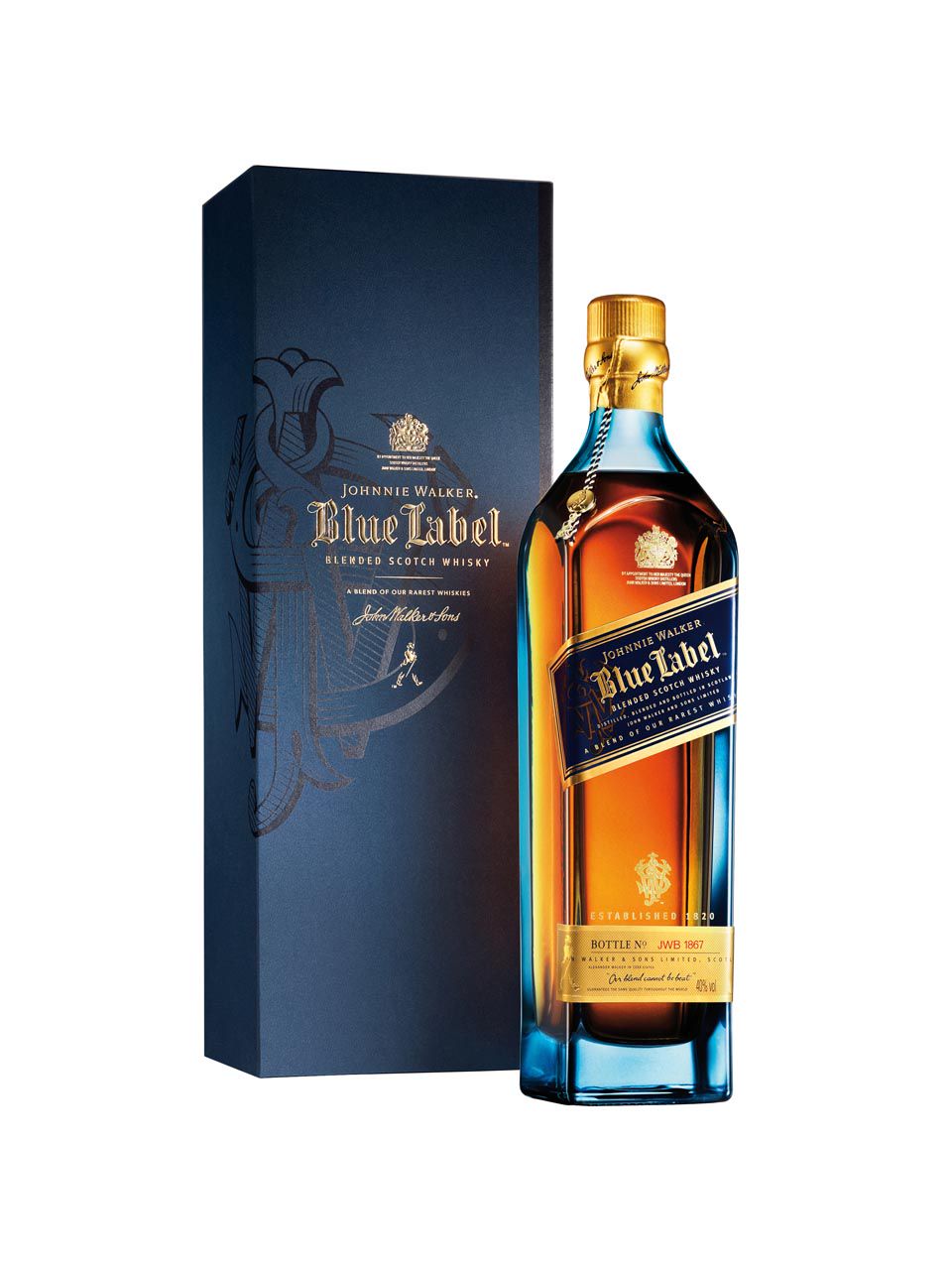 ウイスキー Johnnie Walker Blue Label 1L 40% Johnnie Walker Blue Label Blended Scotch Whisky 40% 1L gift pack