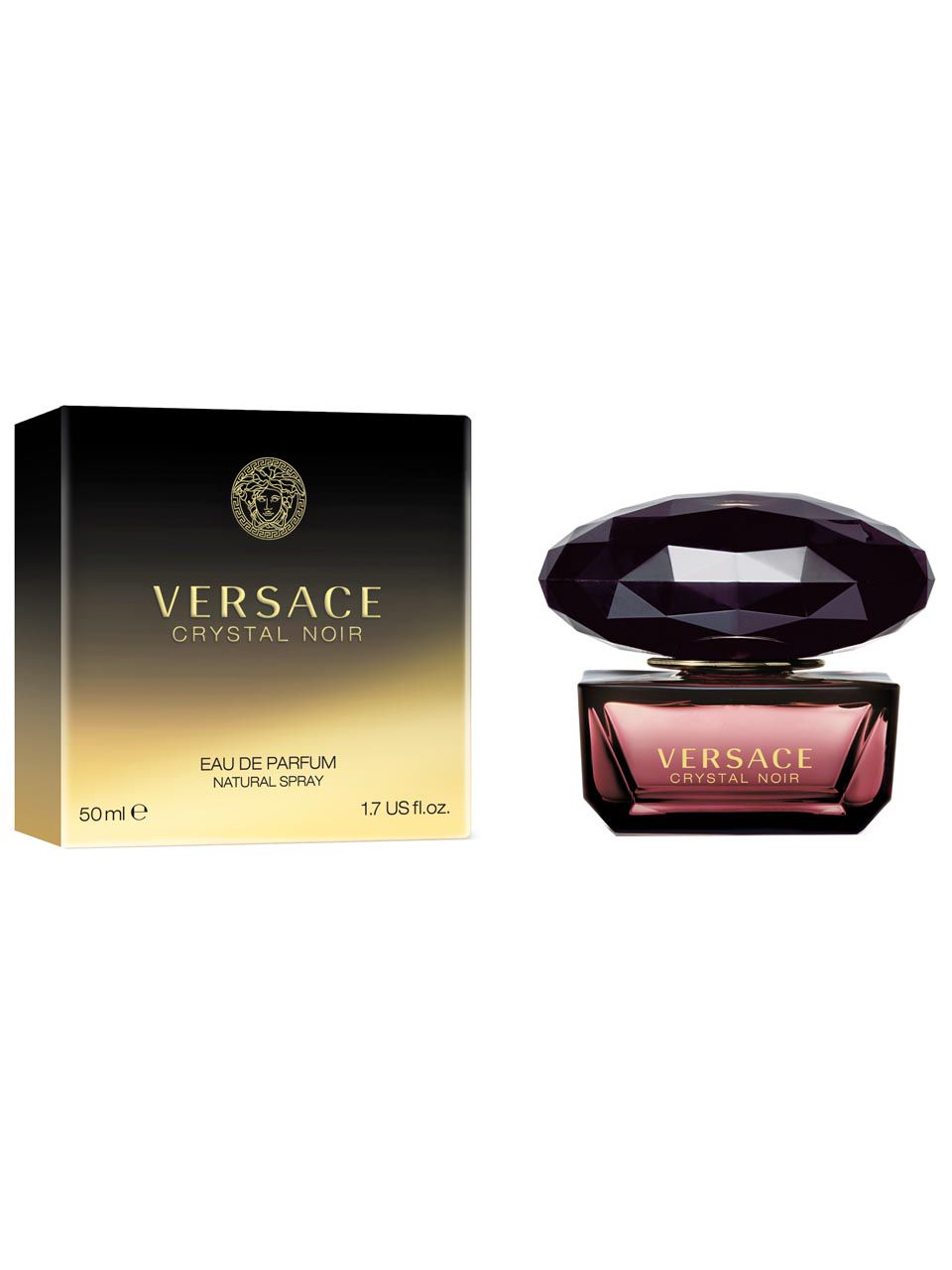 2 Versace Crystal Noir Eau De hot Parfum 3 fl oz