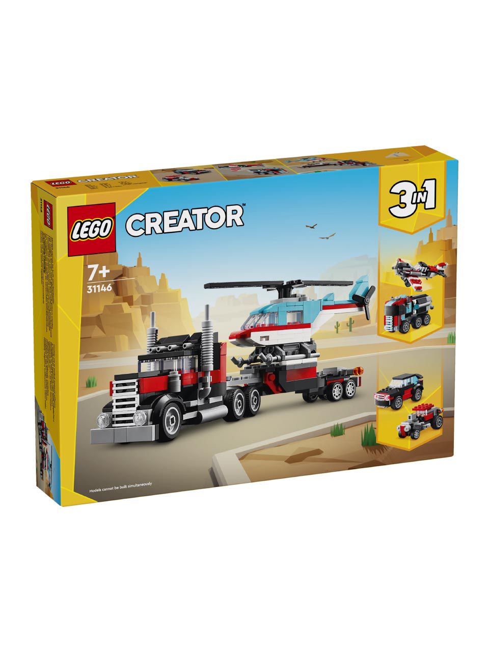 LEGO, Creator, flatbed truck heli Frankfurt Airport Online Shopping