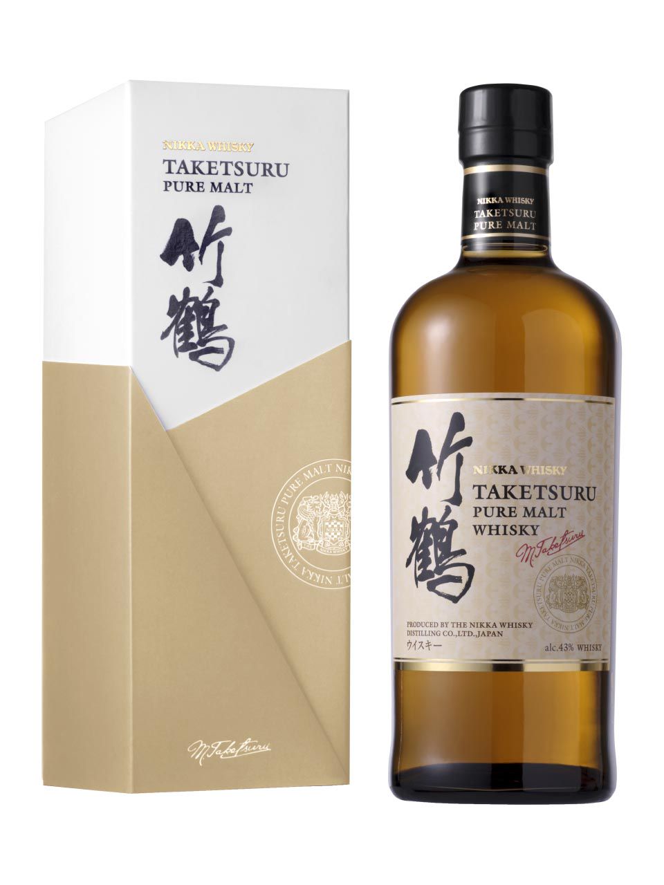 Nikka Taketsuru Japanese Pure Malt Whisky 43% 0.7L gift pack