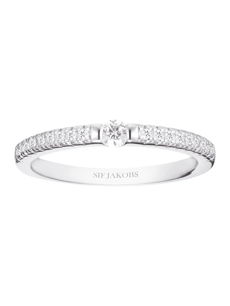 Ring Ellera Uno with white zirconia Frankfurt Airport Online