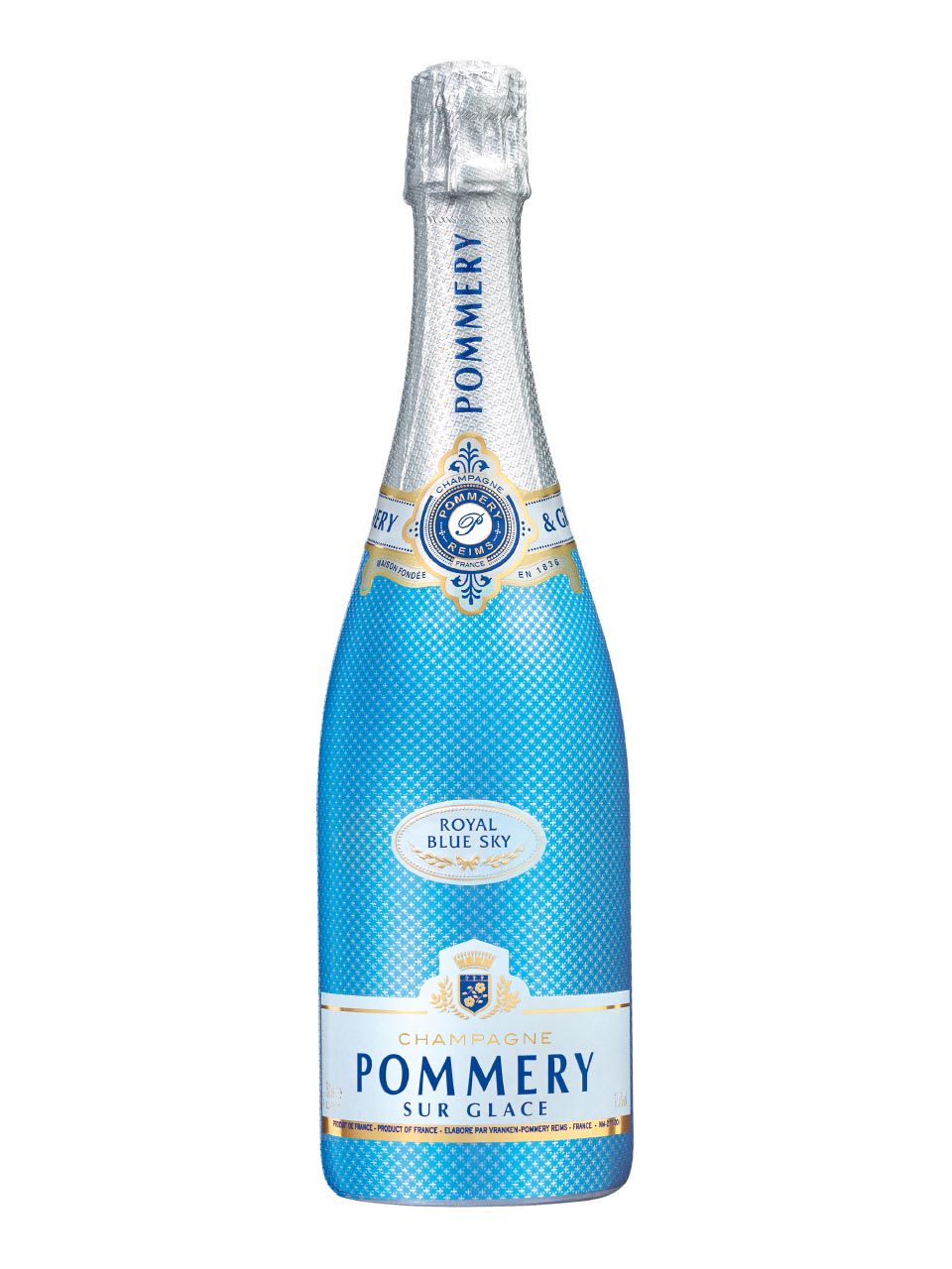 Plaque Métal Publicitaire émaillée - Champagne Pommery - 30x40cm - Neuve