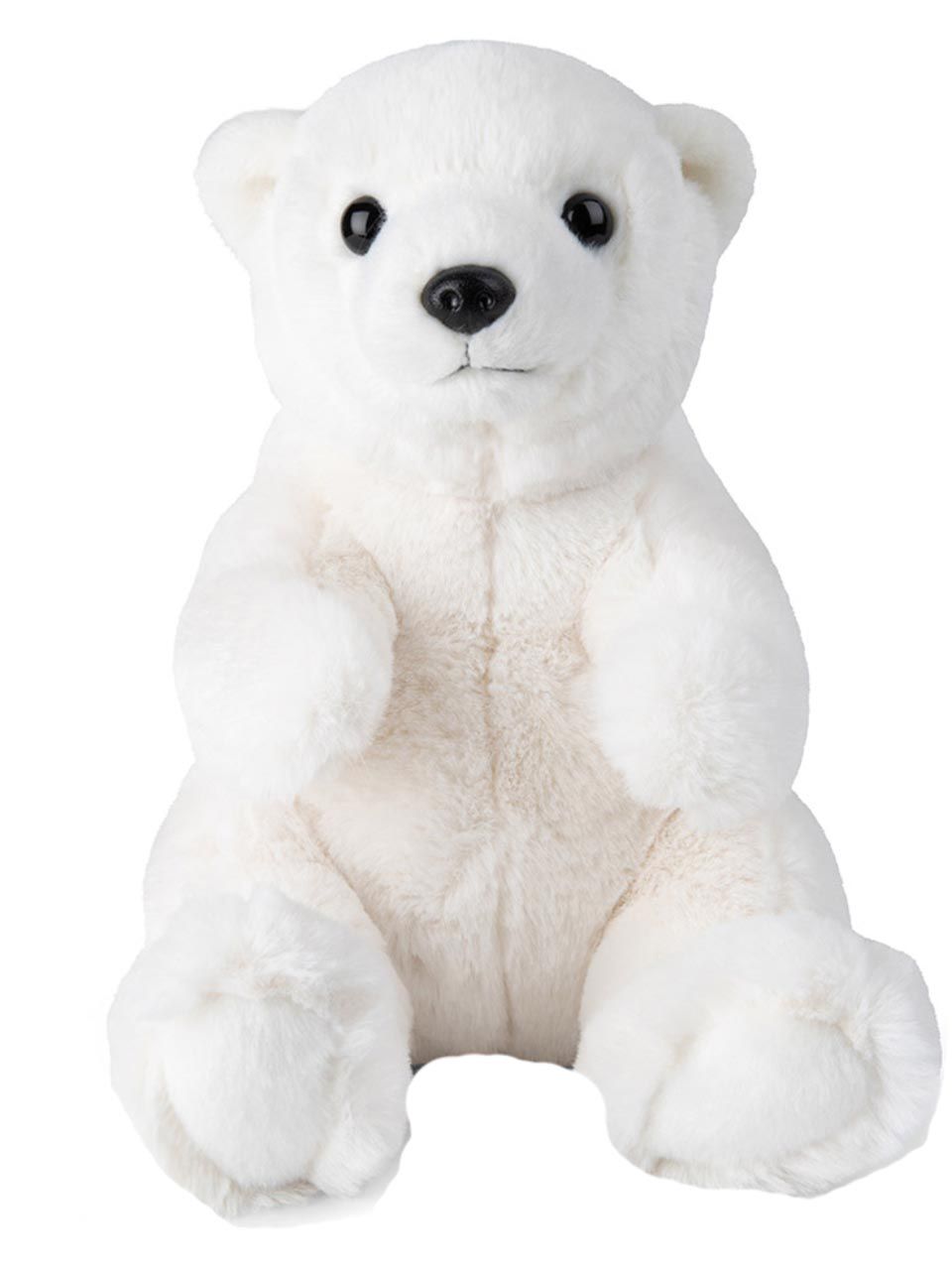 WWF Plush Toys Collection, wwf eco polar bear sitting- 23 cm - 9
