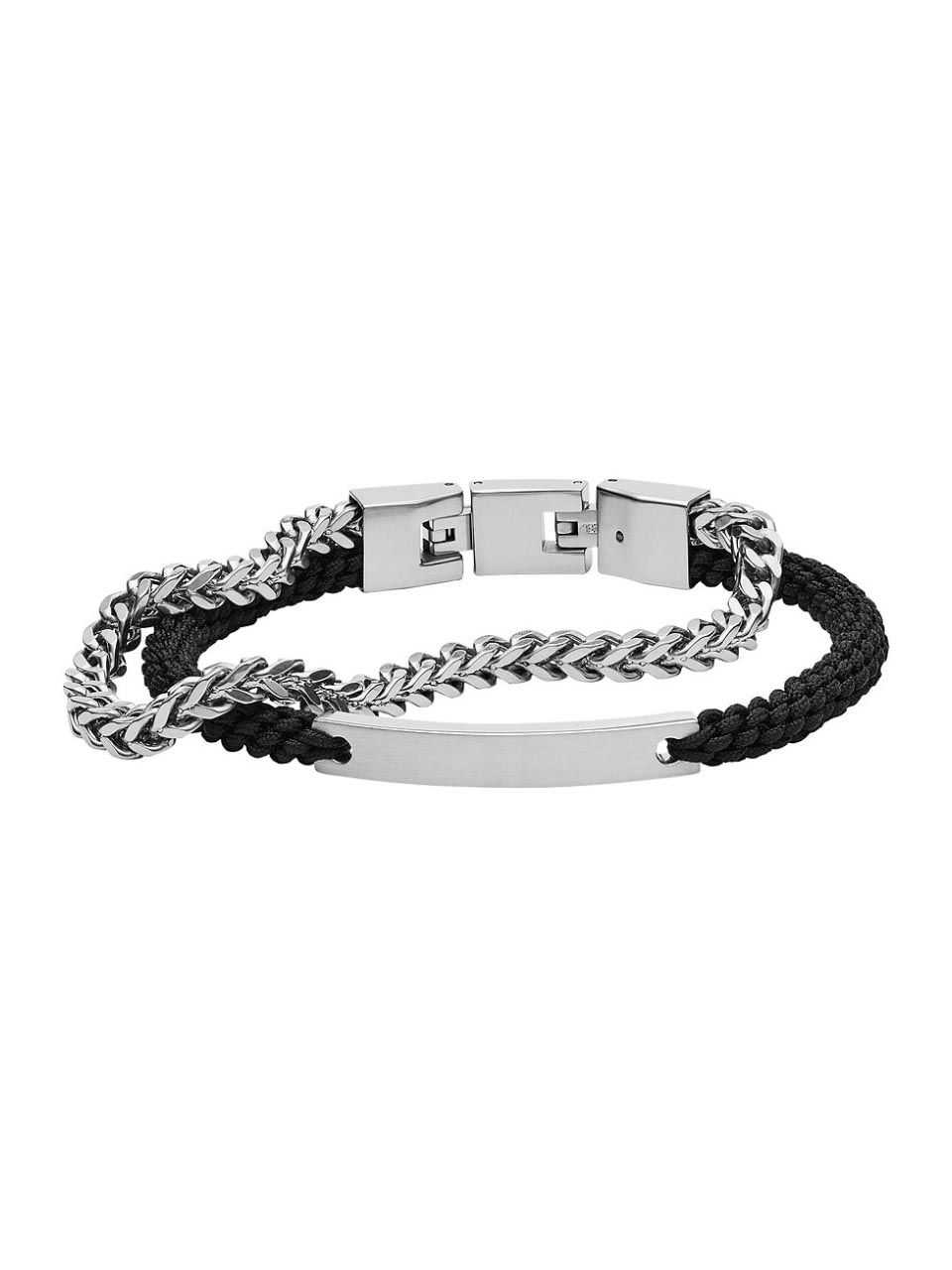 Bracelet FOSSIL en Argent 925/1000 et Hématite