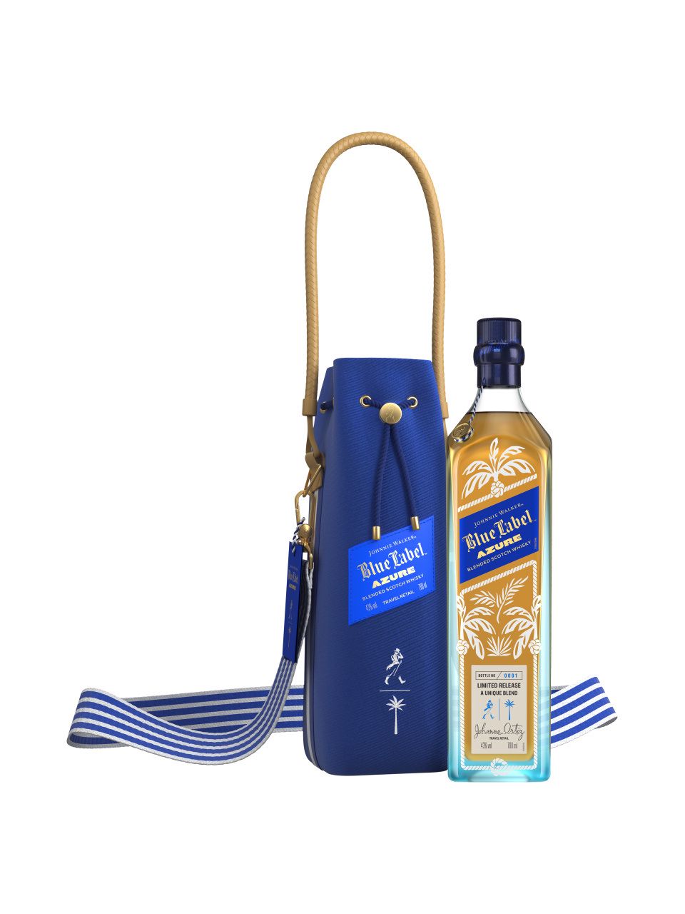 Johnnie Walker Blue Label Azure 43% 1L gift pack | 法兰克福机场