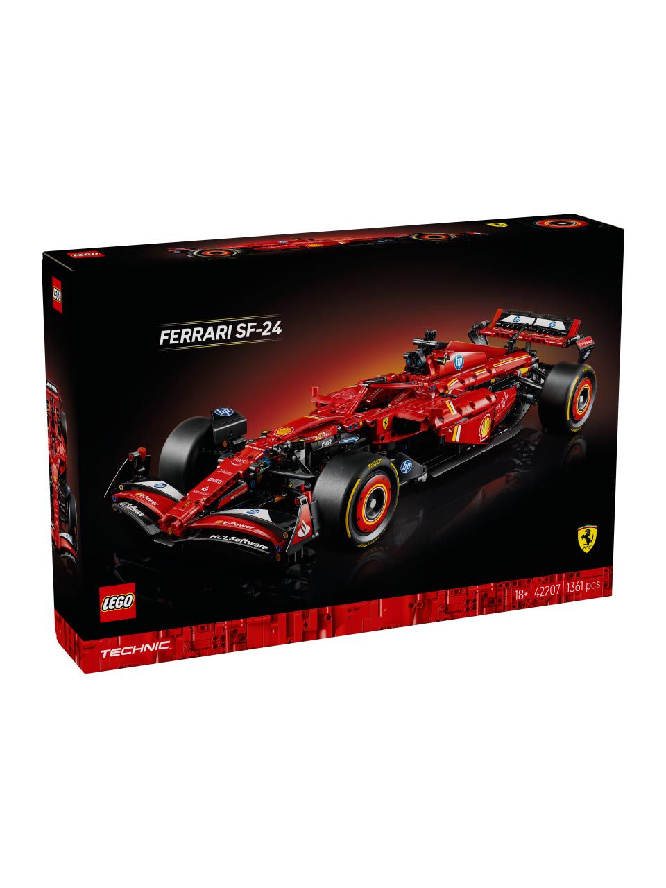 LEGO System A/S, Technic, ferrari sf-24 f1 car Frankfurt Airport