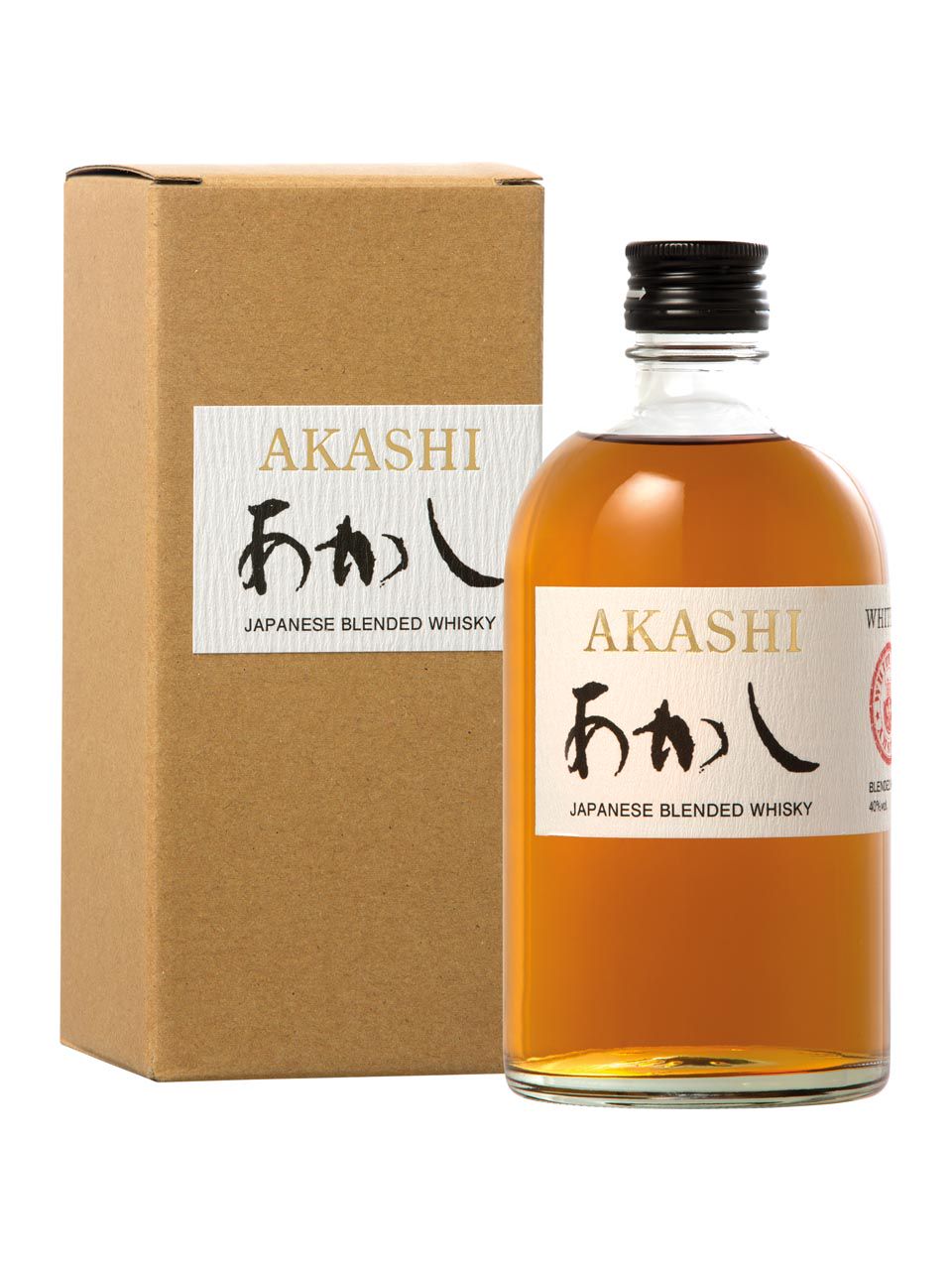 Akashi Japanese Blended Whisky 40% 0.5L gift pack