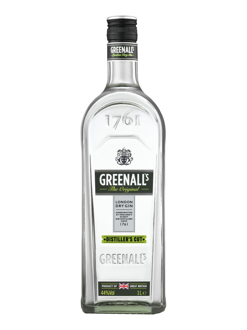 Greenall's The Original London Dry Gin Distiller’s Cut 44% 1L Onpack ...