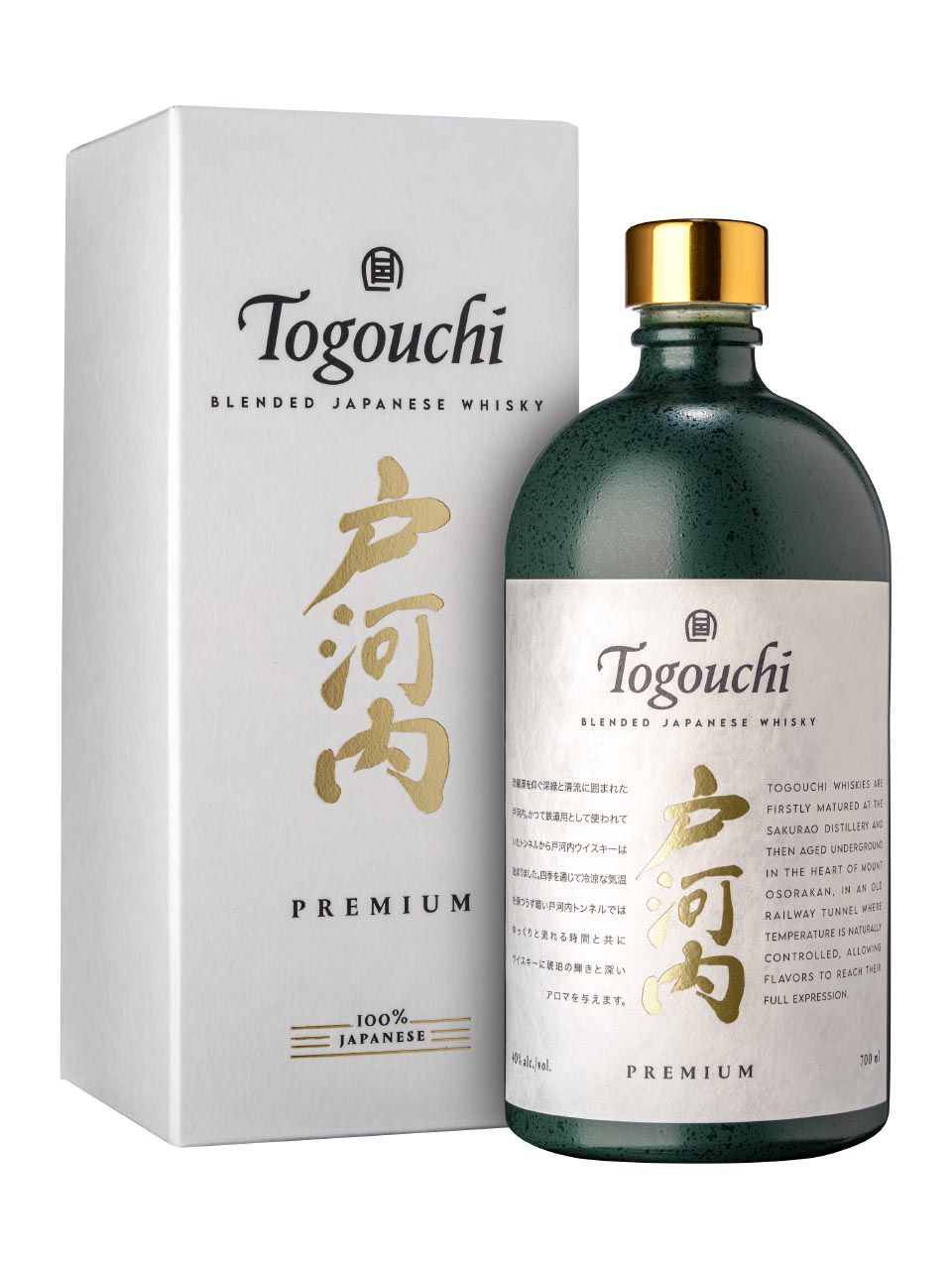 Togouchi Japanese Premium Blended Whisky 40% 0.7L gift pack