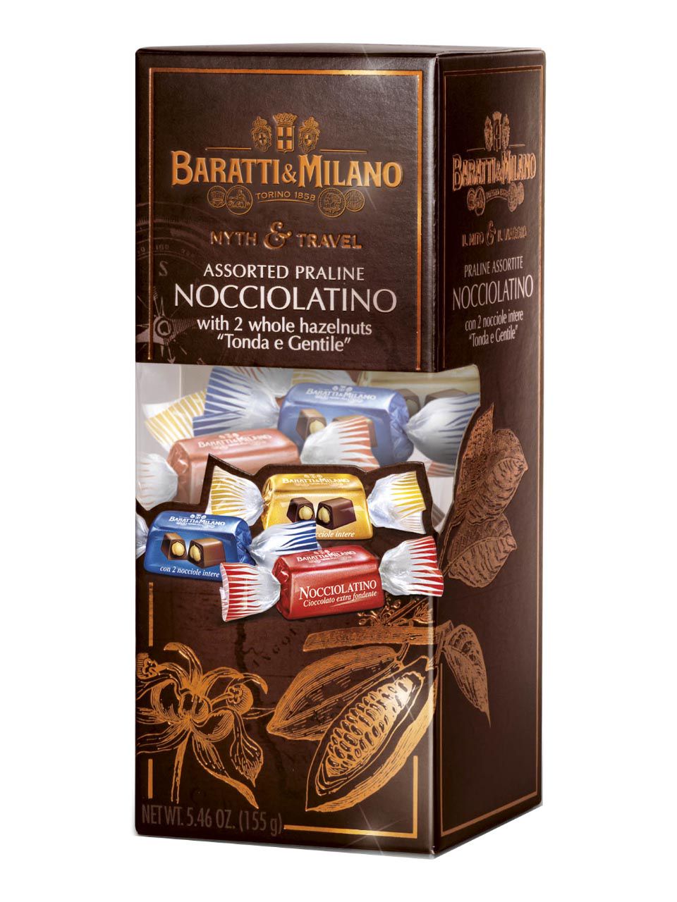 Baratti & Milano - Il Mito e il Viaggio - Nocciolatino 155g